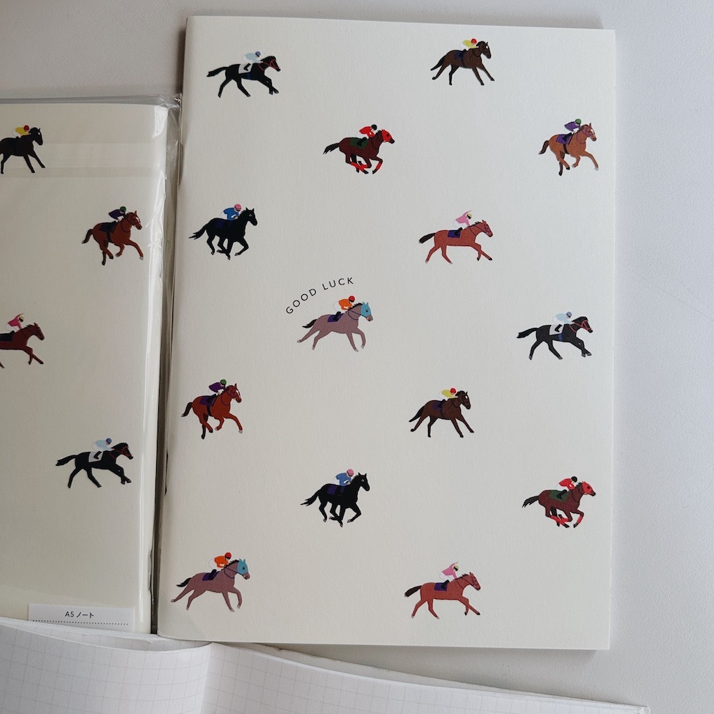 賽馬 A5方格筆記本｜日本Greeting Life