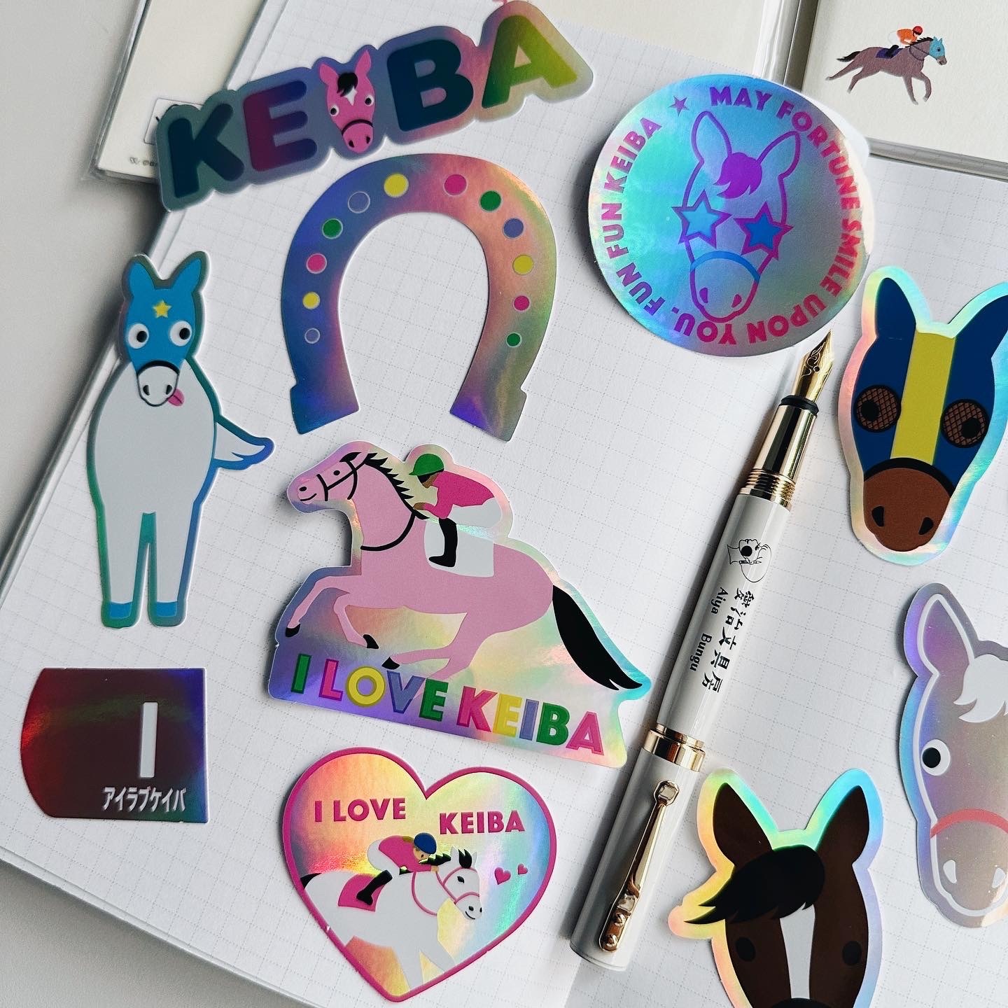 賽馬 7入防水貼紙包 ｜日本Greeting Life