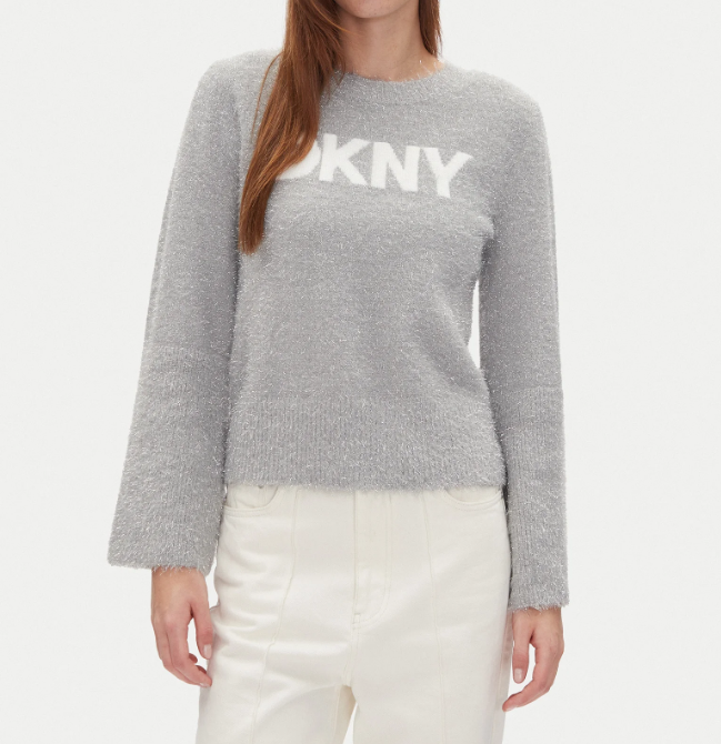 [S] DKNY GRAY DJ4R0504 PULLOVER DJ4R0504 GRAU REGULAR FIT, 755403041470 (SD1385)