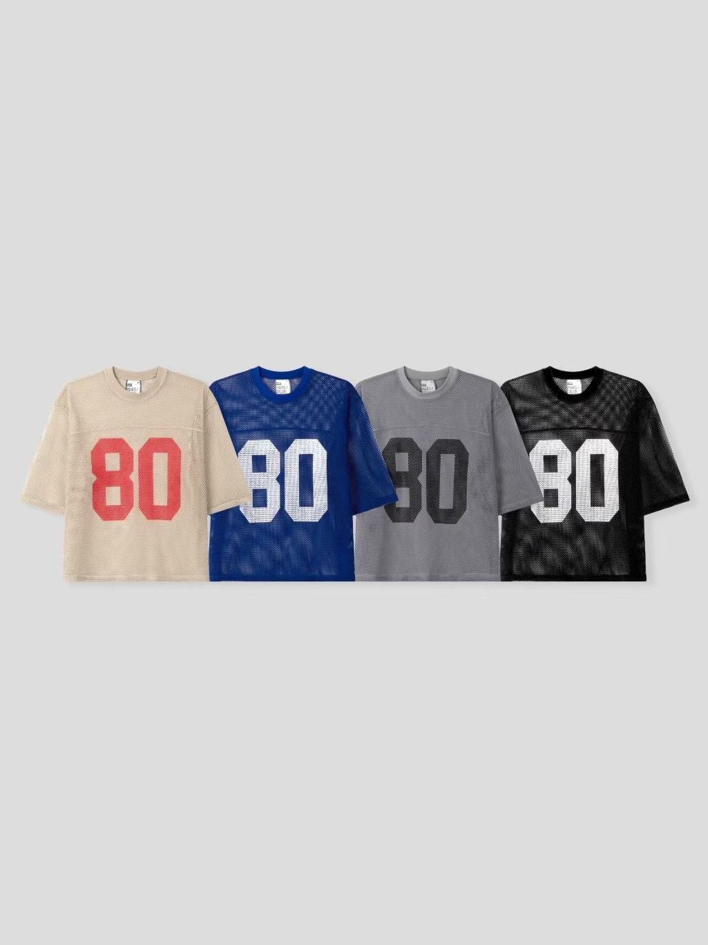 數字網紋Boxy短袖Tee DEAN-051T