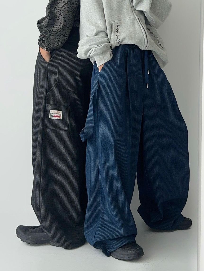 直紋鬆身褲 Hashtag-049P