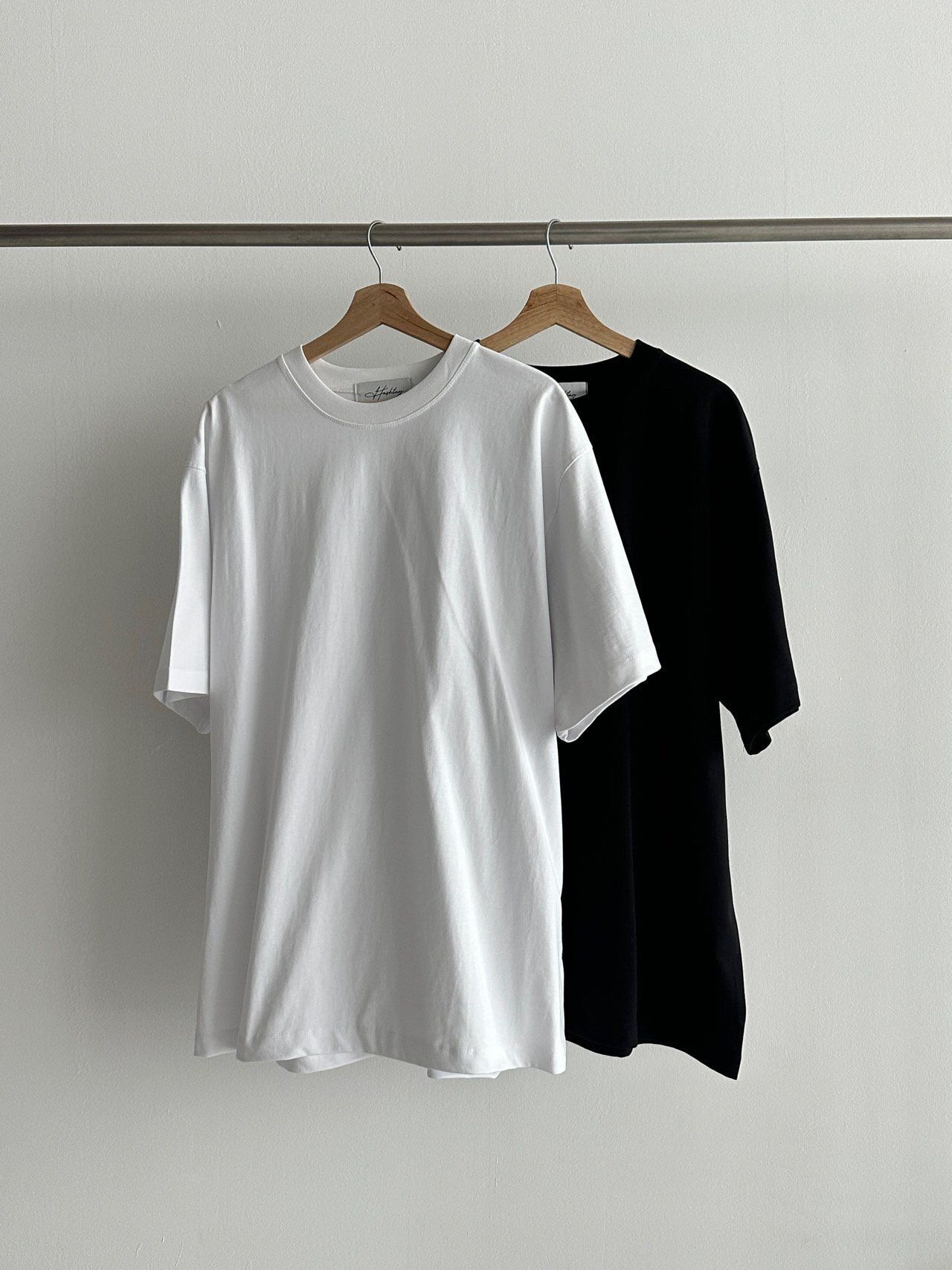 OverSize淨色短袖Tee Hashtag-050T