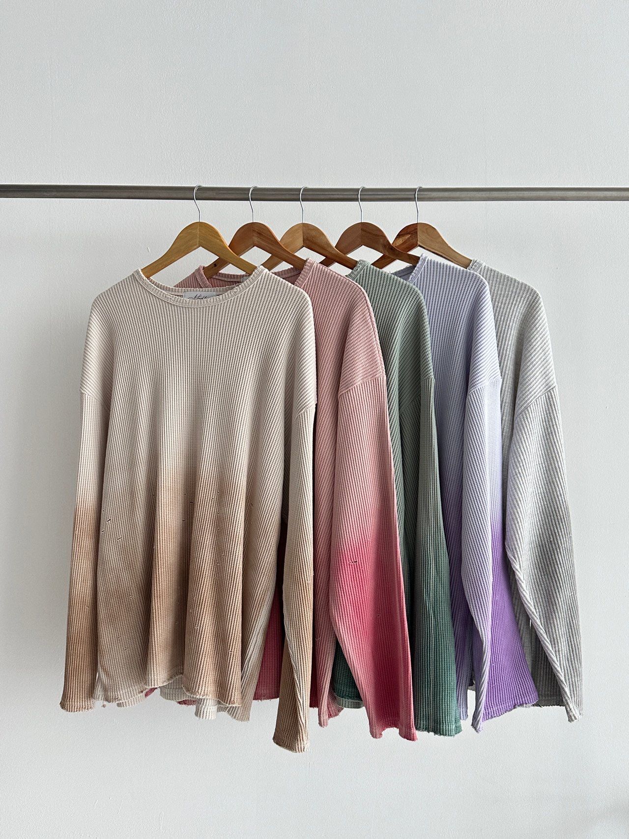 拼色針織長袖線衫 Hashtag-055T