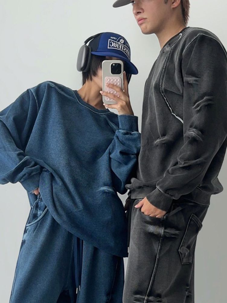 洗水淨色衛衣 Hashtag-056T