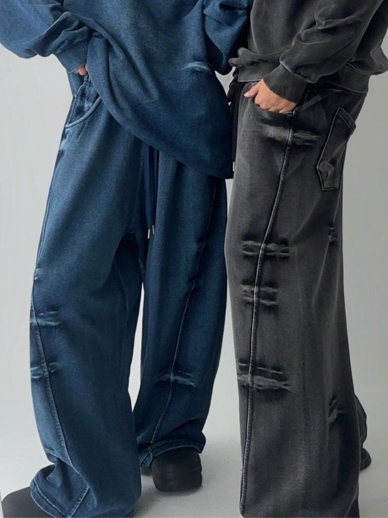 洗水淨色可束腳運動褲 Hashtag-057P