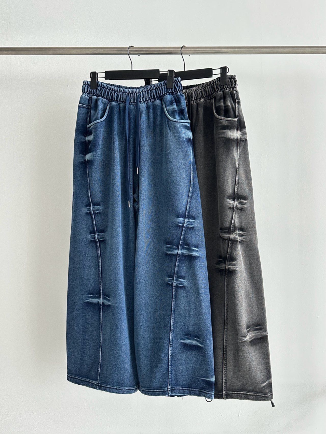 洗水淨色可束腳運動褲 Hashtag-057P