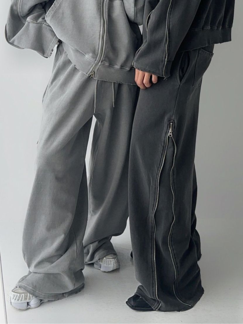 洗水拉鍊運動褲 Hashtag-059P