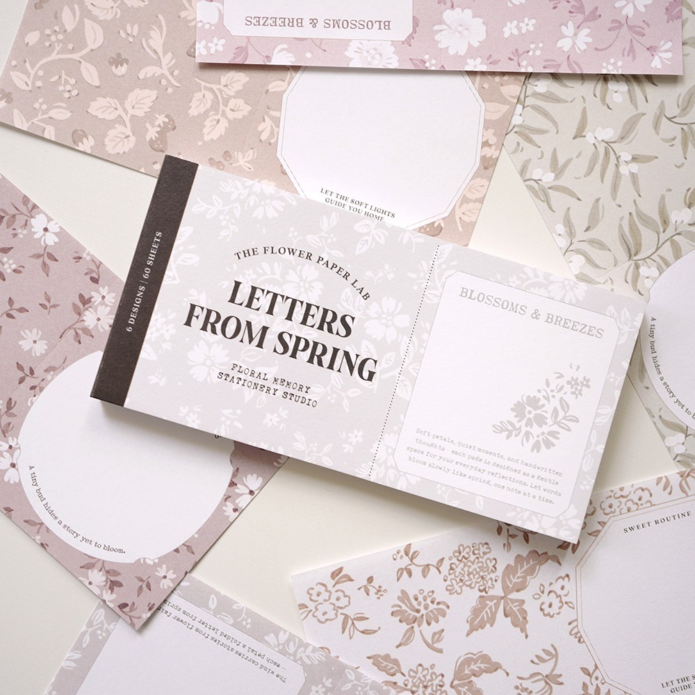 春之語＿拼貼便條本vol.4 60枚｜wwiinngg