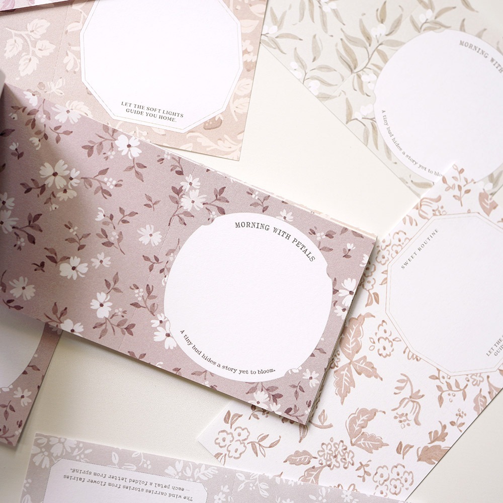 春之語＿拼貼便條本vol.4 60枚｜wwiinngg