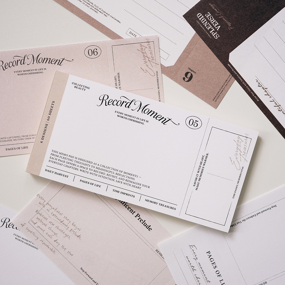 時光摘錄＿拼貼便條本vol.5 60枚｜wwiinngg