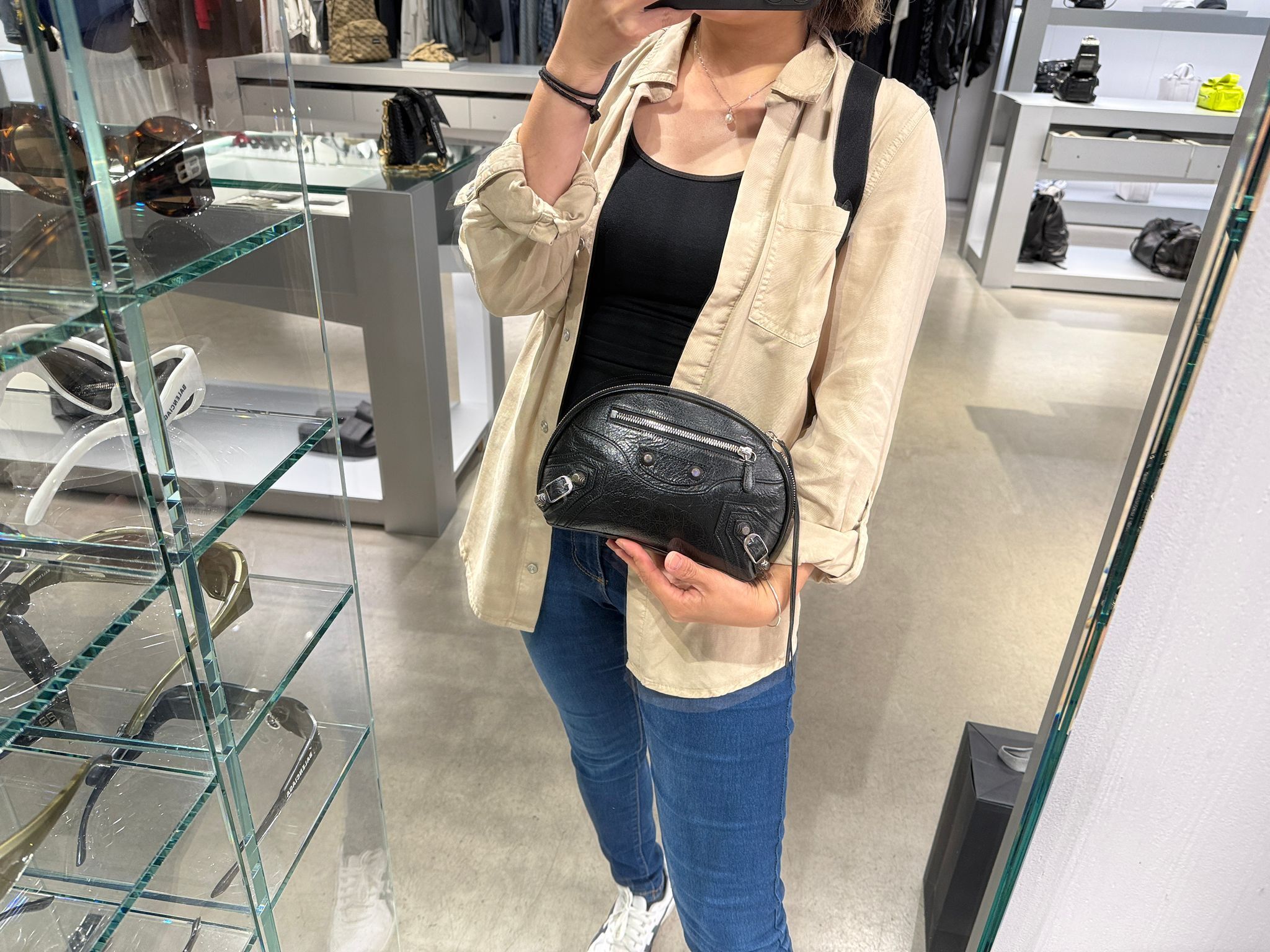 Balenciaga Le Cagole Small Pouch Black 763612