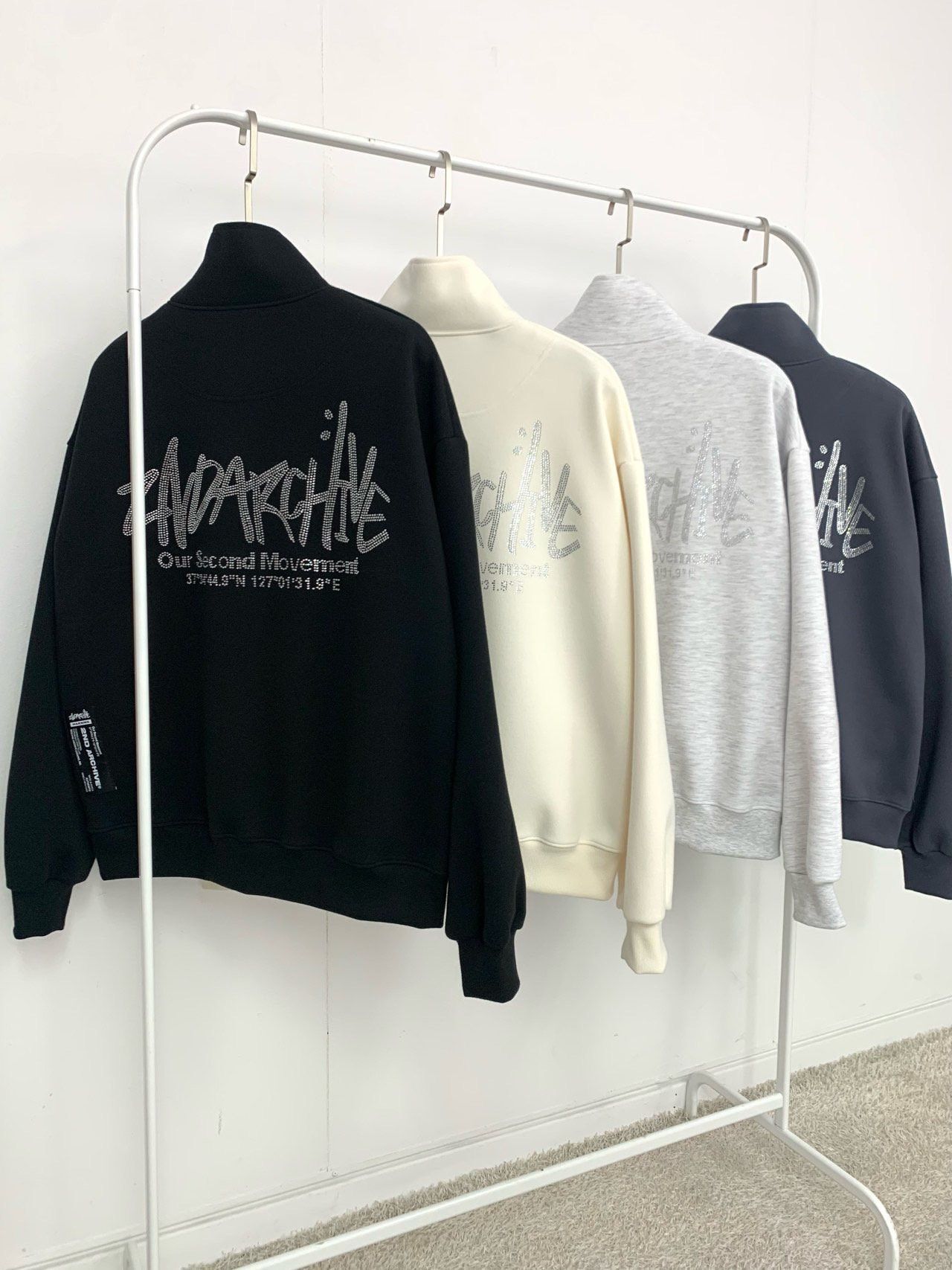 企領閃石英文字拉鍊外套 2nd-281JK