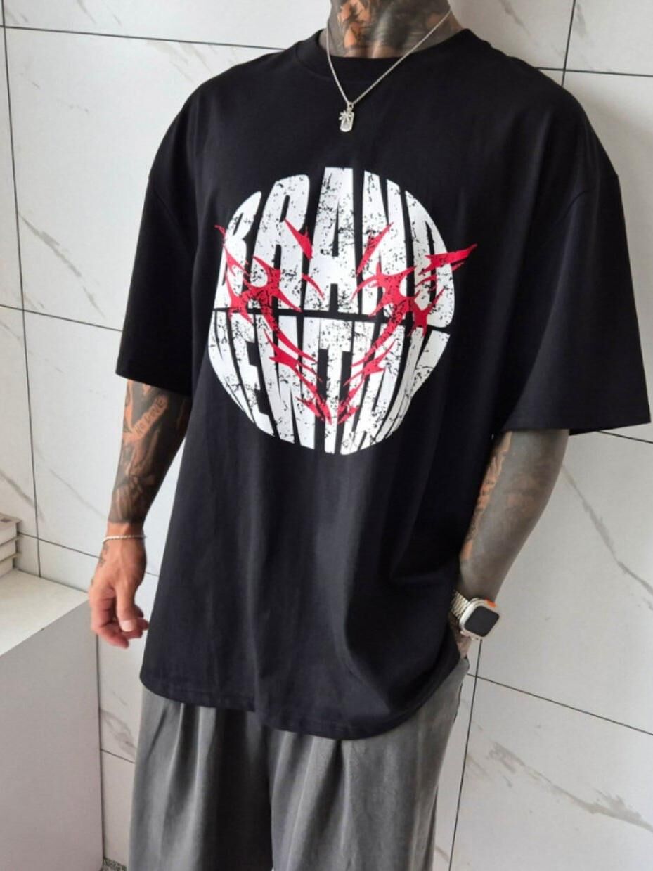 英文字圖案短袖Tee GUNNER-016T