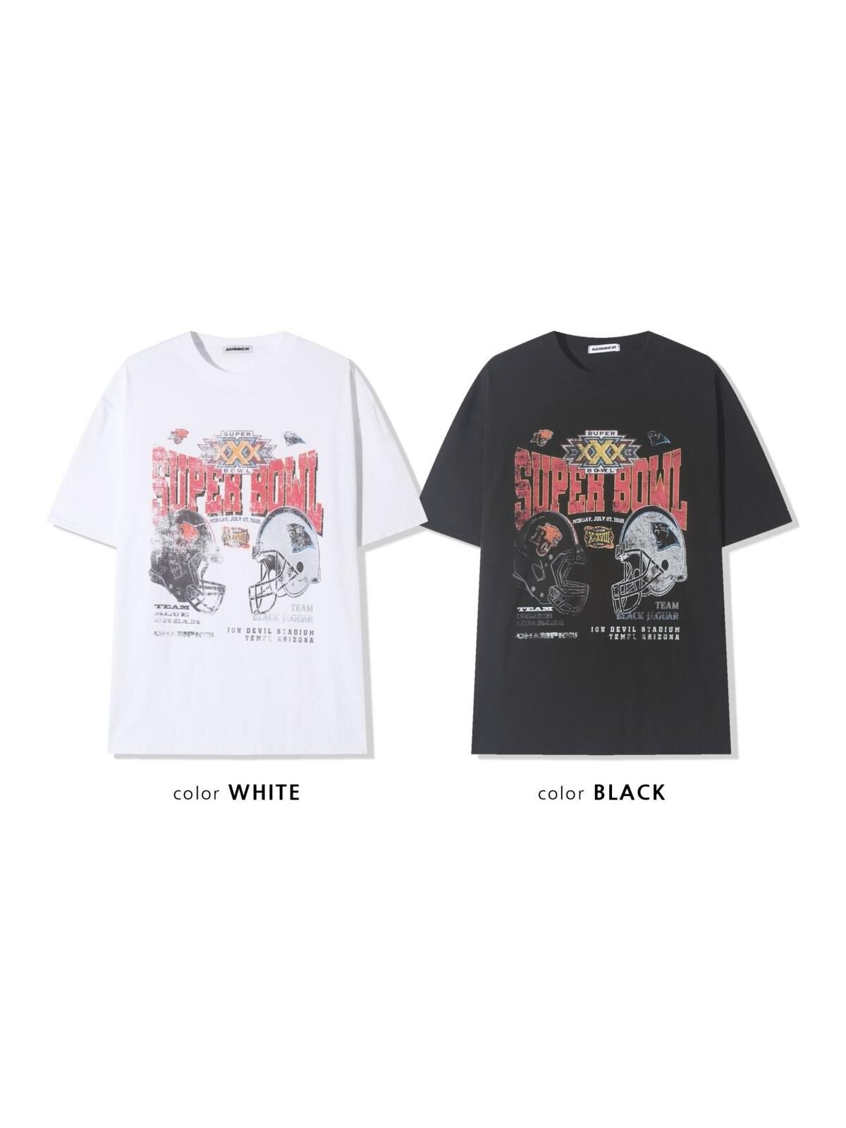 英文字圖案短袖Tee GUNNER-017T