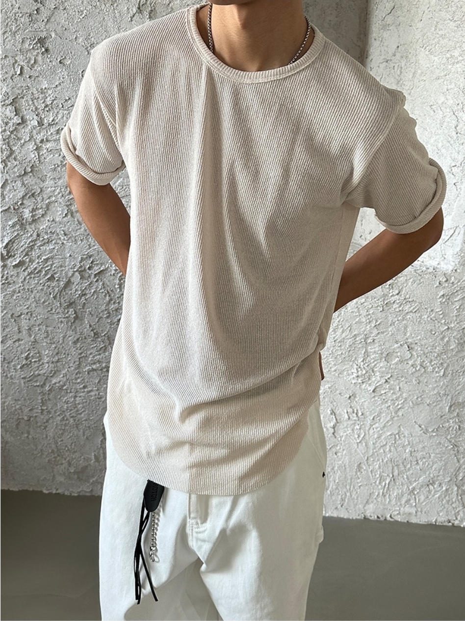 (韓國獨家特價)Leo單層透視短袖T恤