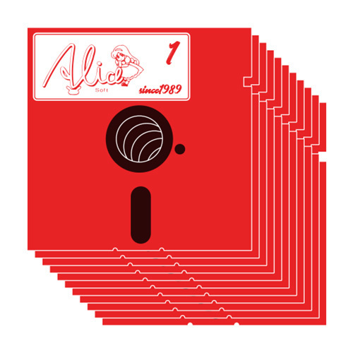 Cospa 0922 赤フロッピー Tシャツ [アリスソフト]