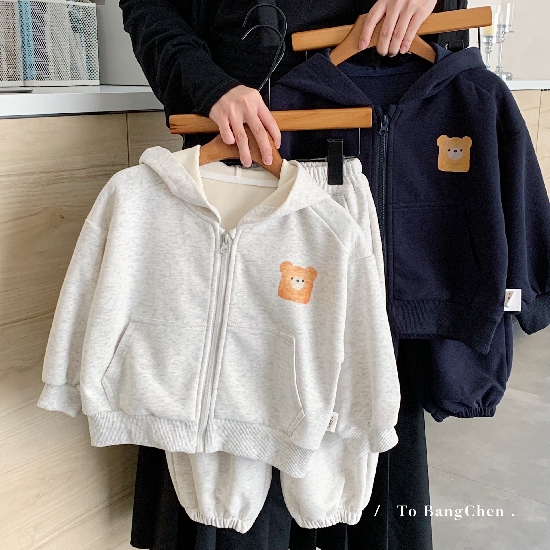 憨憨小熊連帽套裝