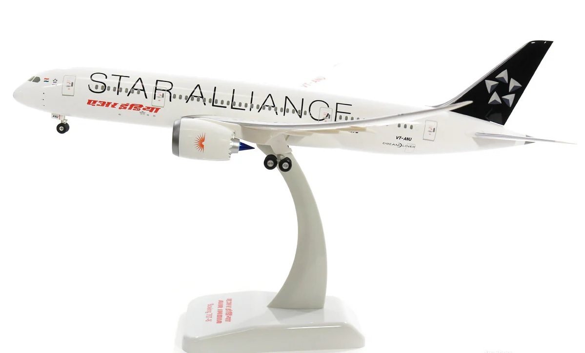 Hogan wings 1/200 印度航空 波音787-8 VT-ANU  星空聯盟彩繪飛行版本