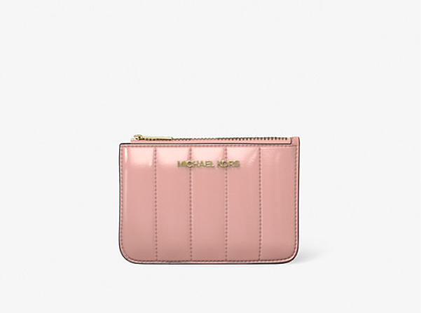 [S] MICHAEL KORS POWDER BLUSH 35T5GTVP1A JET SET TRAVEL SM TZ COINPOUCH W ID, 197853708747 (SMK1266)