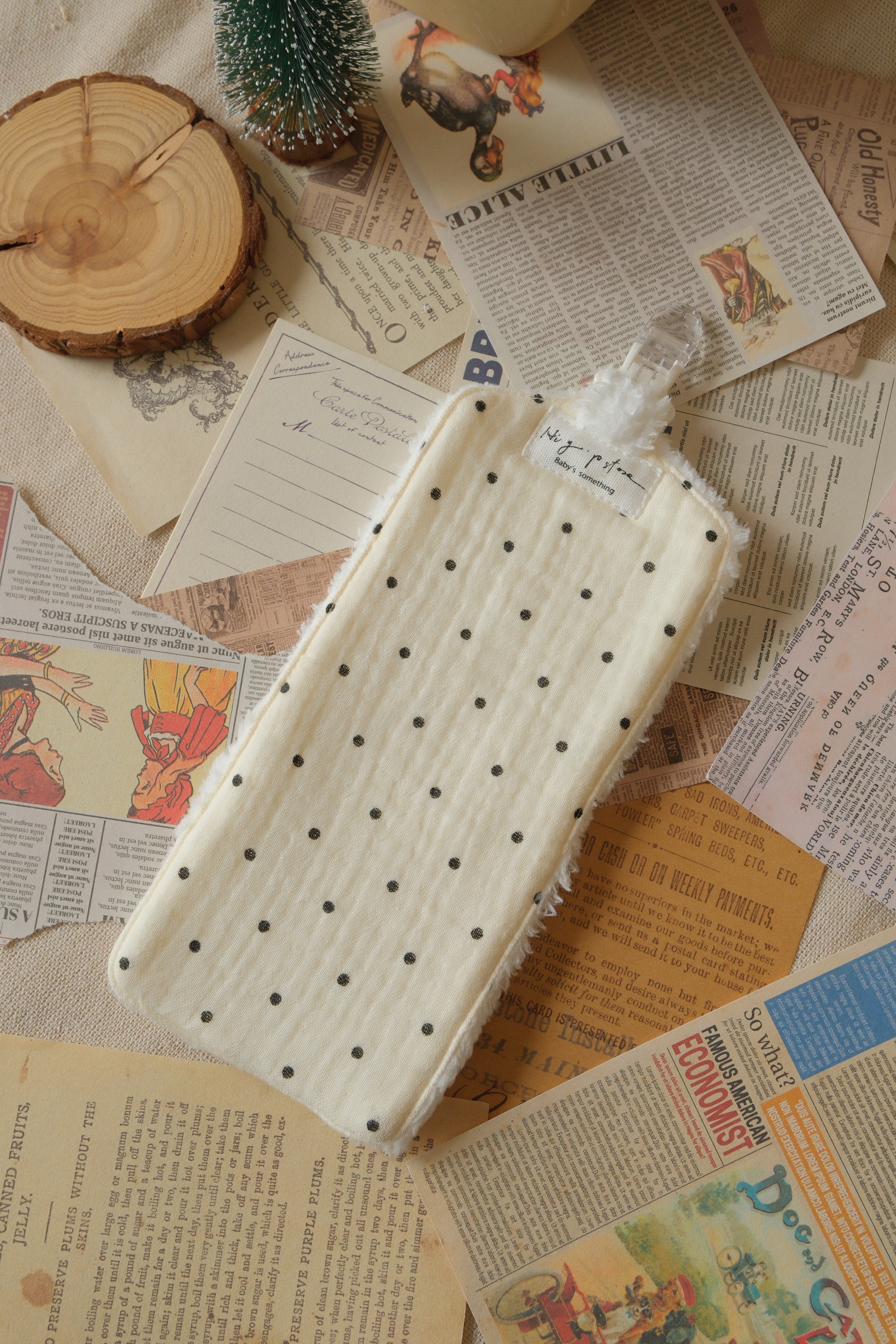 Hi Y.P store-手作手帕夾-點點清新