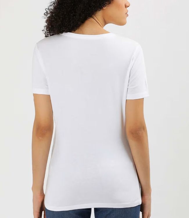 [S] TOMMY HILFIGER EMBROIDERED SIGNATURE SLIM FIT T-SHIRT,WHITE, 76J4932-100 (STH707)