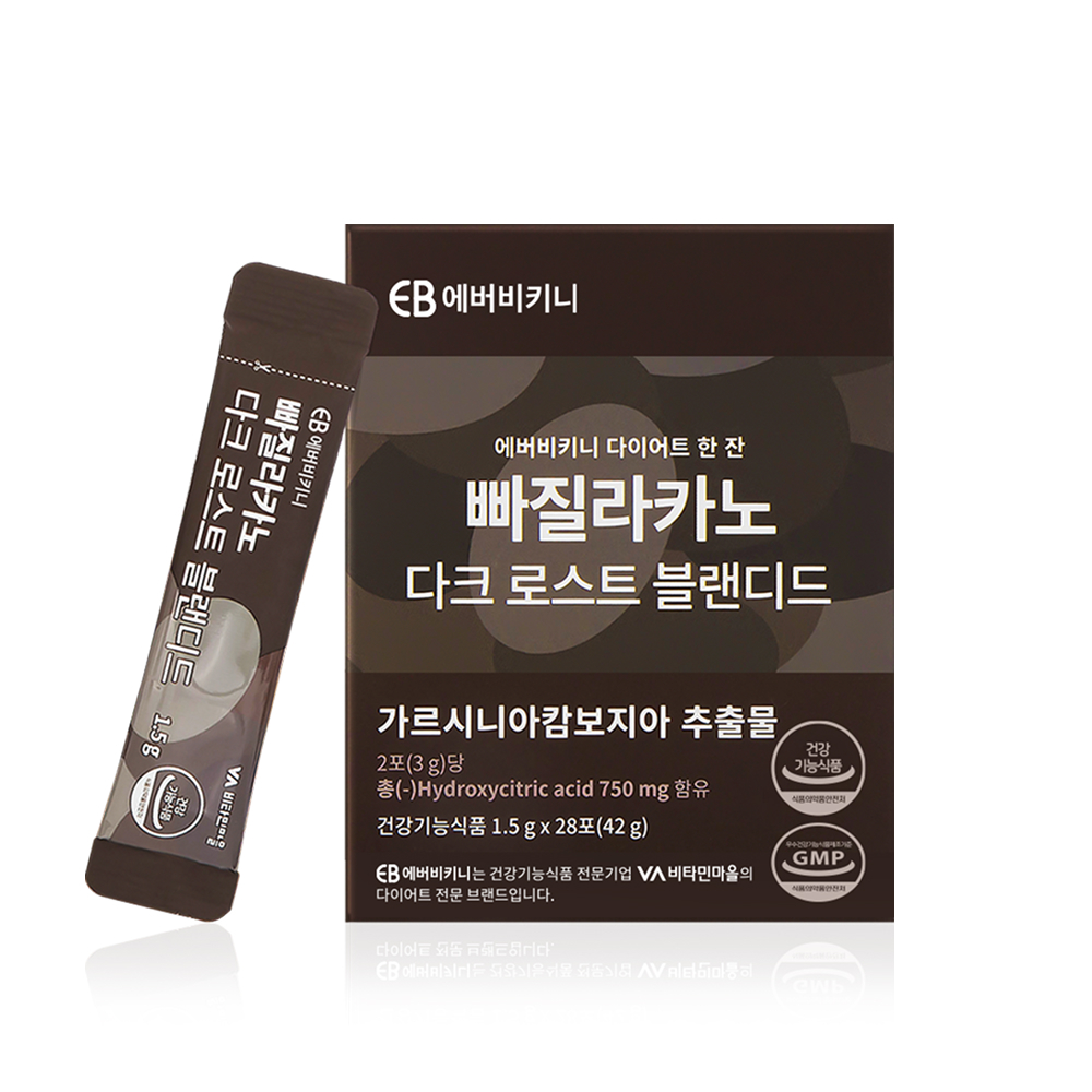 (預購商品 9/10收單) 韓國 EVER BIKINI 深焙燃脂藤黃果體態咖啡-1.5gX28包