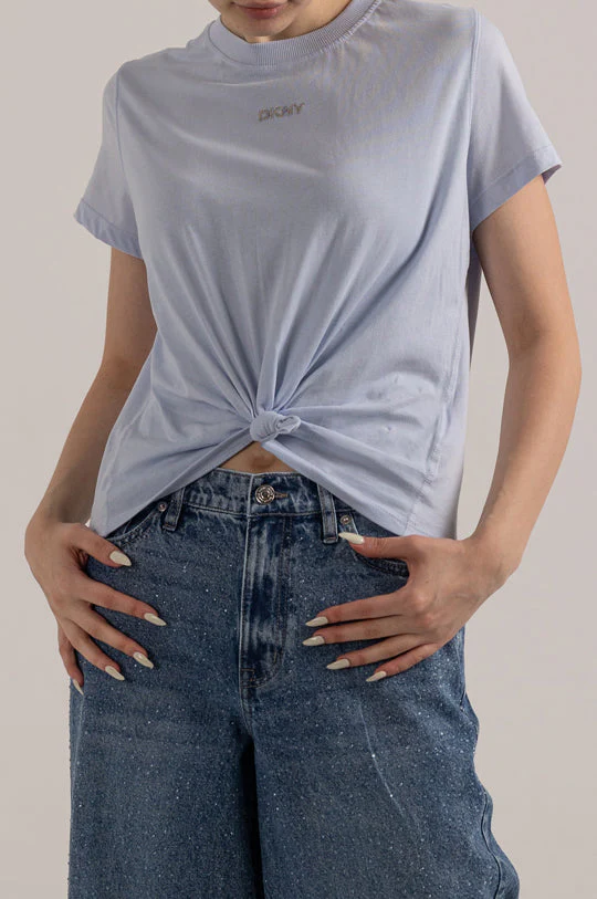 [S] DKNY RAIN SMALL BLING LOGO TOP, DP4T9994-RA7 [FINAL SALE] (SD1272)