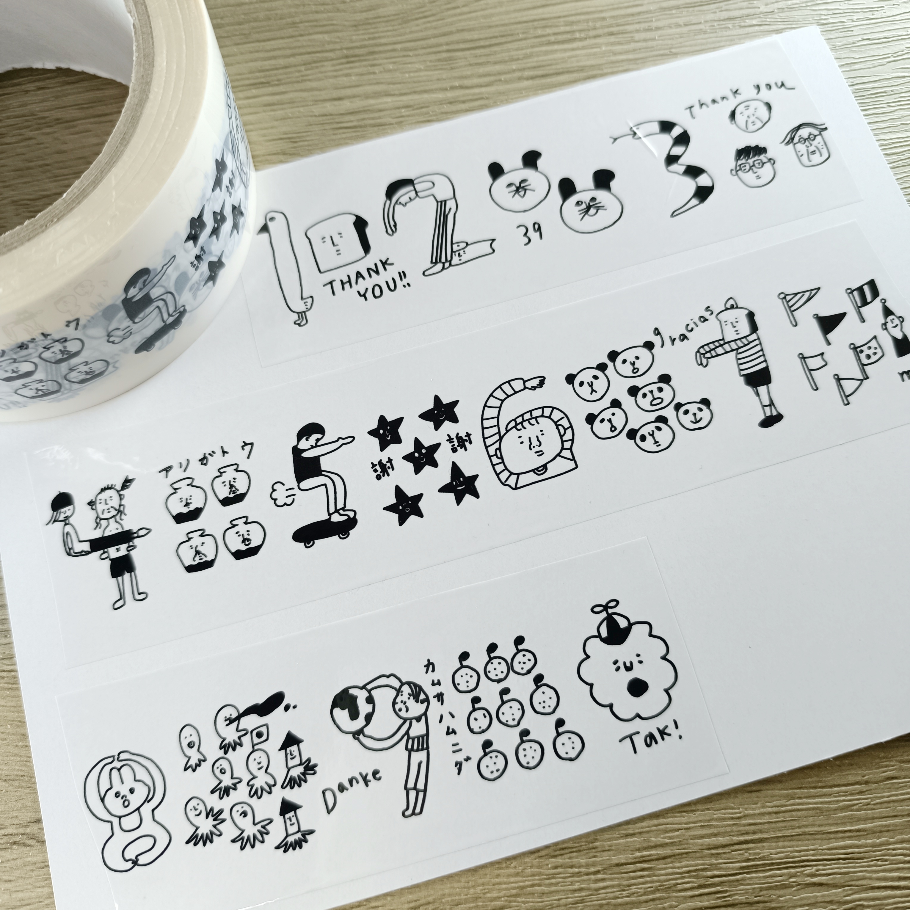 日本hanco makkey．數字 OPP封箱膠帶