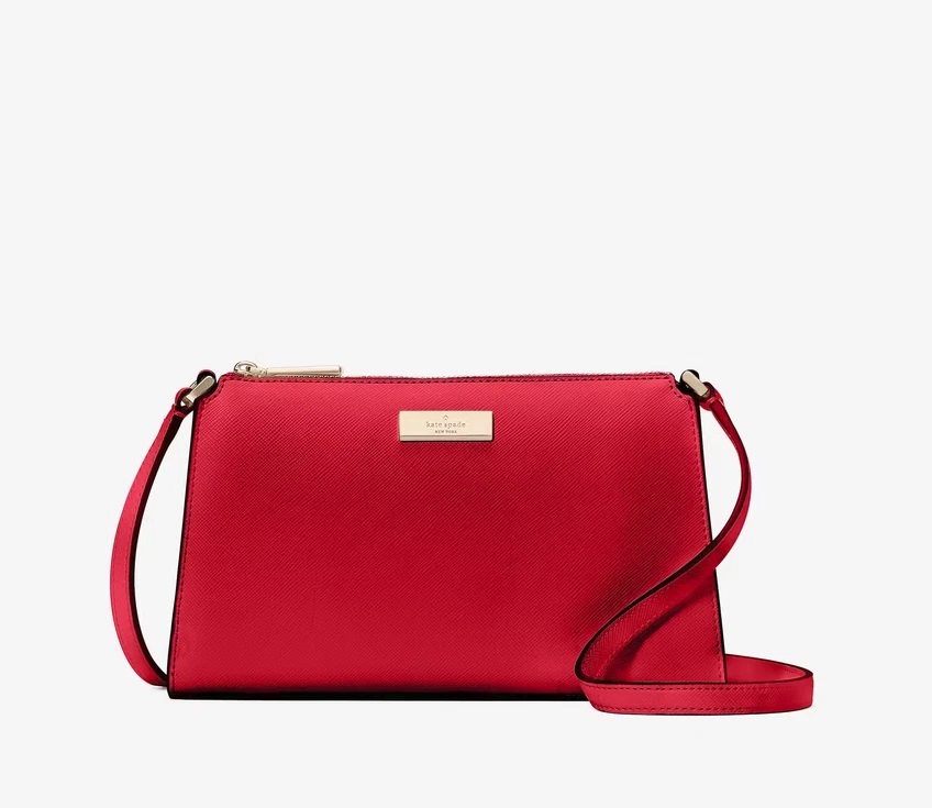 [S] KATE SPADE PERFECT CH KI981 KENZIE LIMITED SMALL CROSSBODY SAFFIANO PVC, 196021554261 (SKS1618)