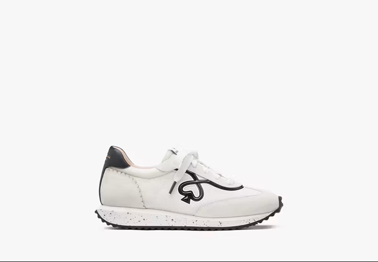 [S] KATE SPADE OPTIC WHITE BRIGITTE RUNNER, KH819-OPTIC WHITE (SKS1508)