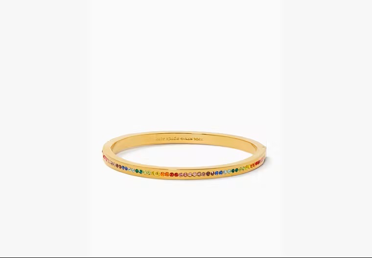 [S] KATE SPADE O0RU3174 RING IT UP PAVE HINGED BANGLE,MULTI, 767883688465 (SKS1126)