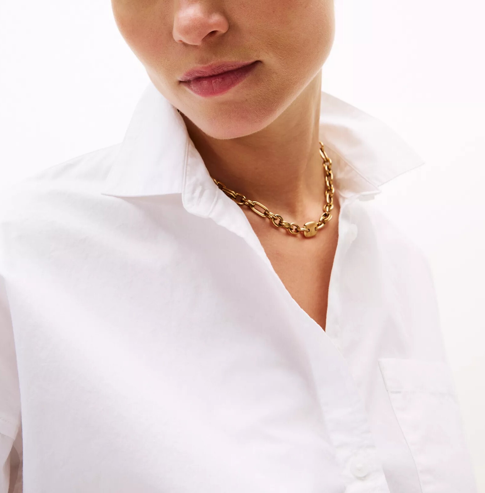 [S] TOMMY HILFIGER WHITE RELAXED FIT SHIRT, XW06075-100 (STH1368)