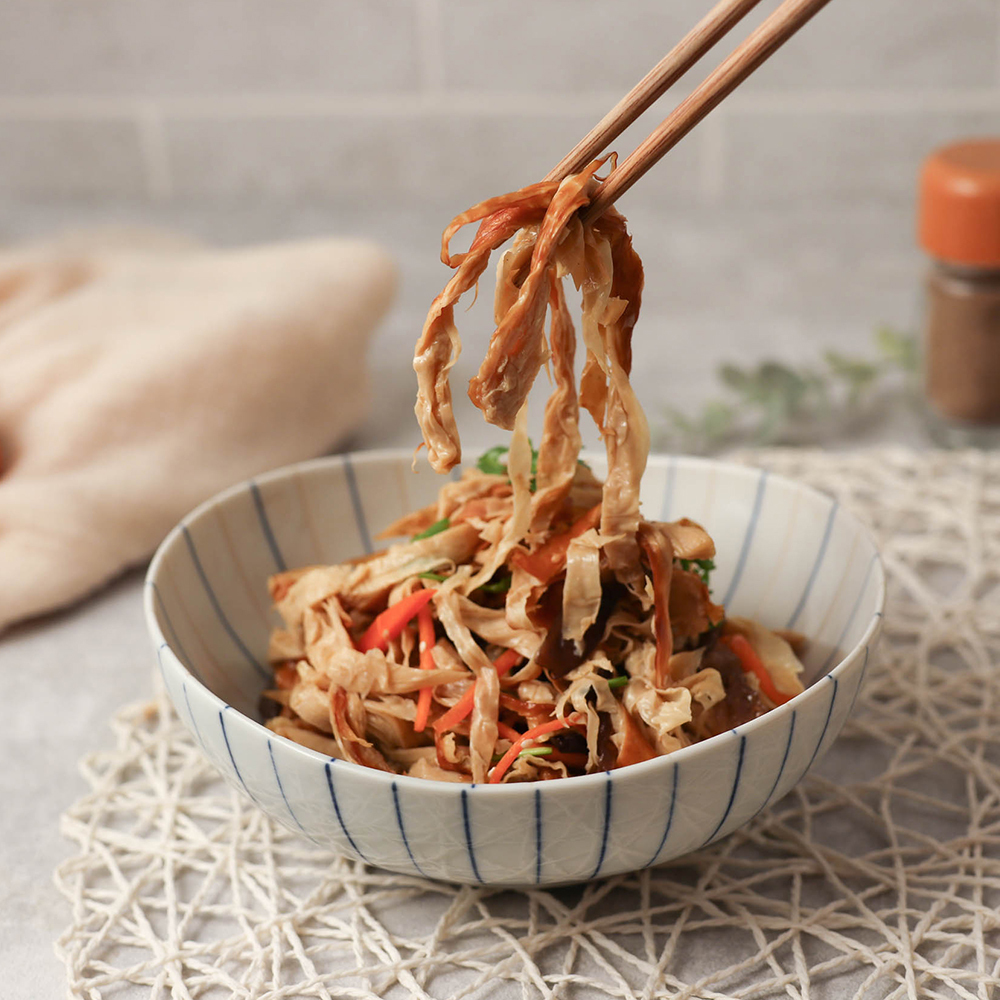 煙燻豆包絲(全素)