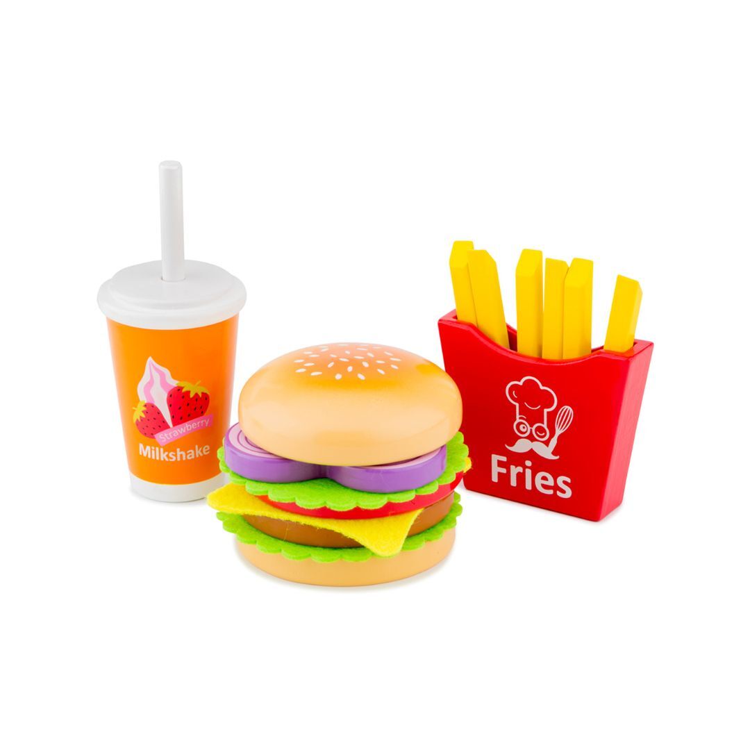 【荷蘭New Classic Toys】牛肉起司漢堡套餐 - 10594