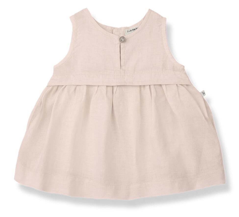 1+ in the family 簡約亞麻洋裝 GEORGINA pale-rose