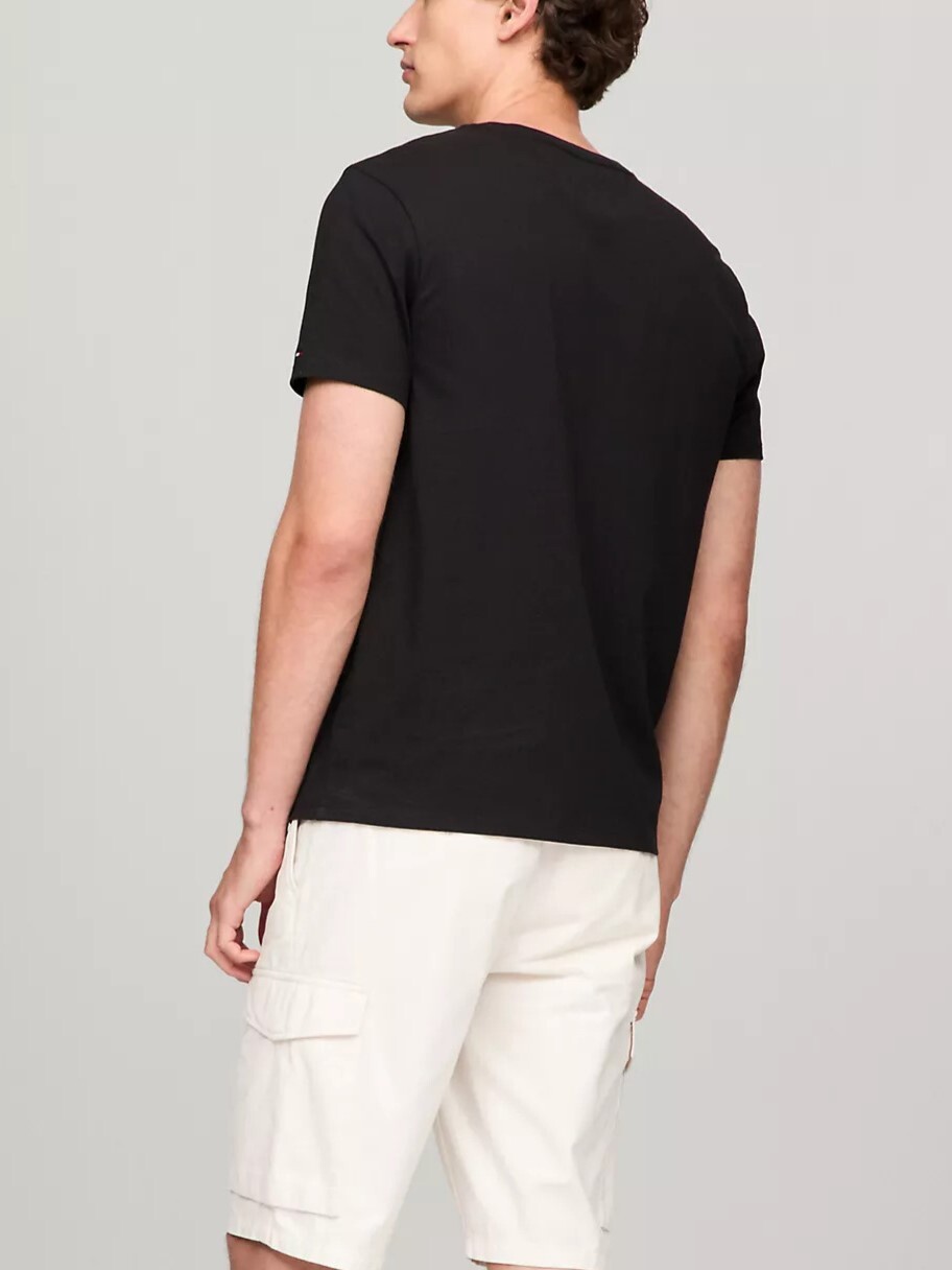 [S] TOMMY HILFIGER GRAPHIC T-SHIRT,BLACK, 78JB303-001 (STH851)