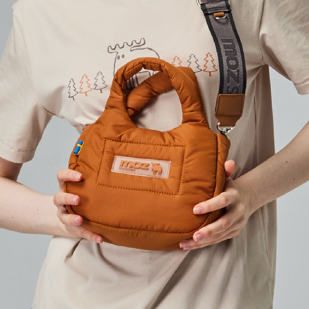 moz瑞典 駝鹿 Light 空氣 雲朵包(棕橘)小