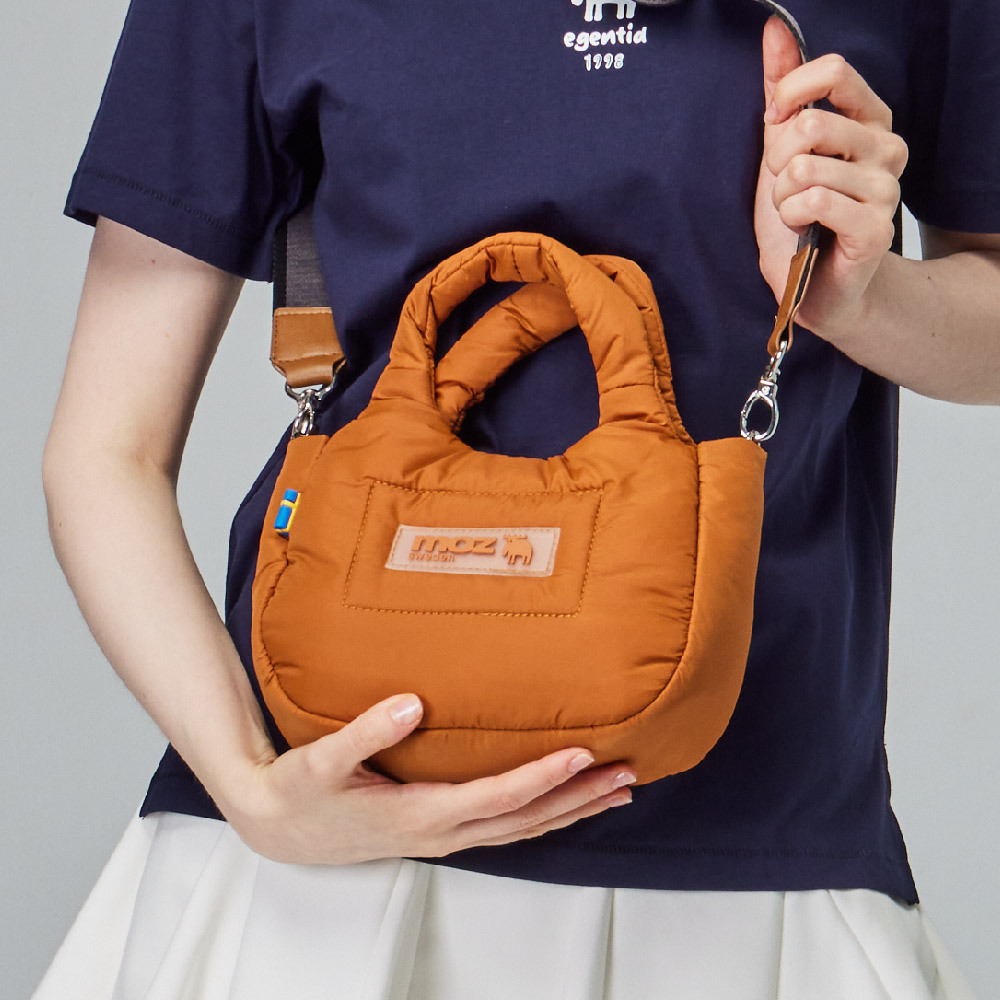 moz瑞典 駝鹿 Light 空氣 雲朵包(棕橘)小