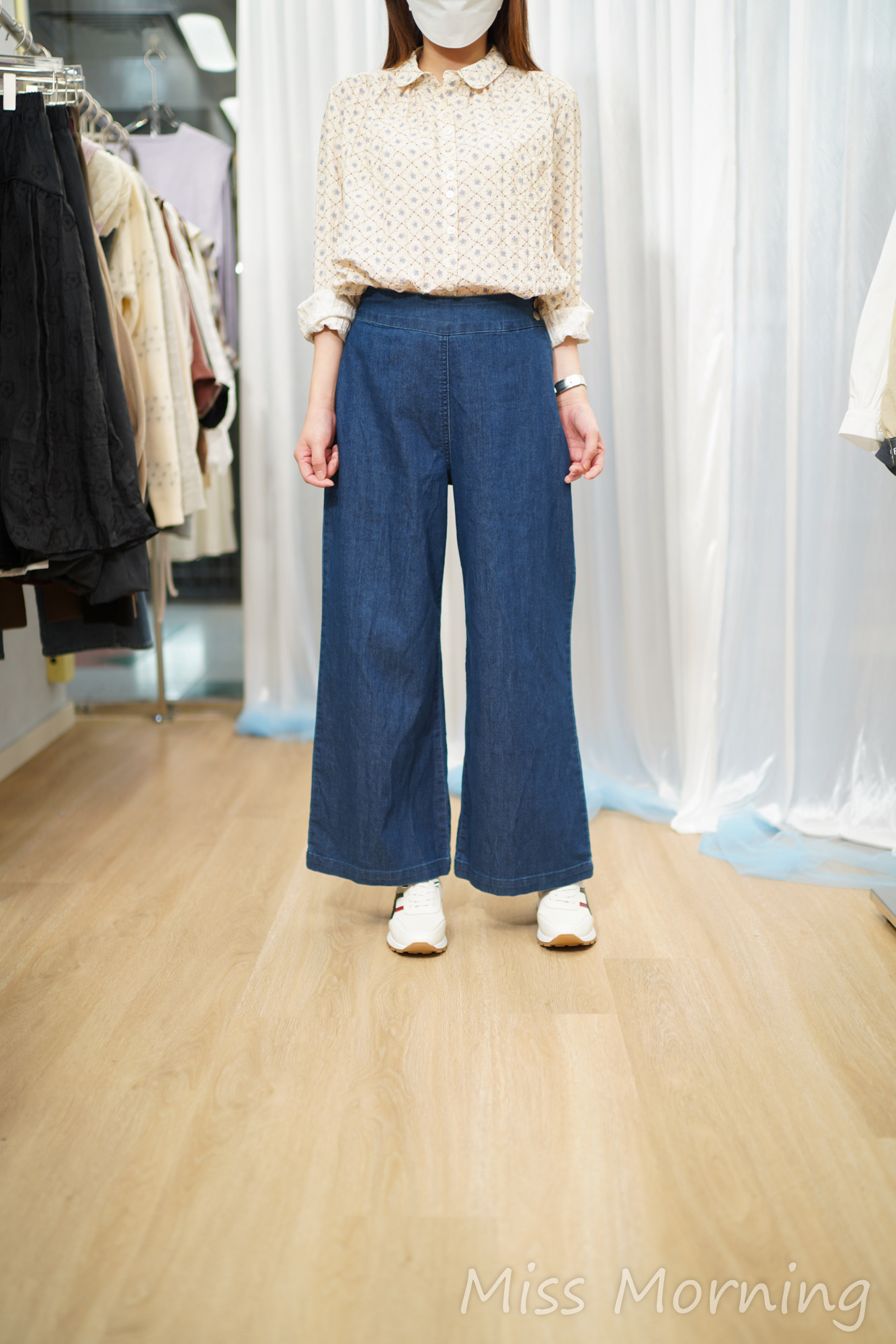 高質靚料碎花上衣(14765)