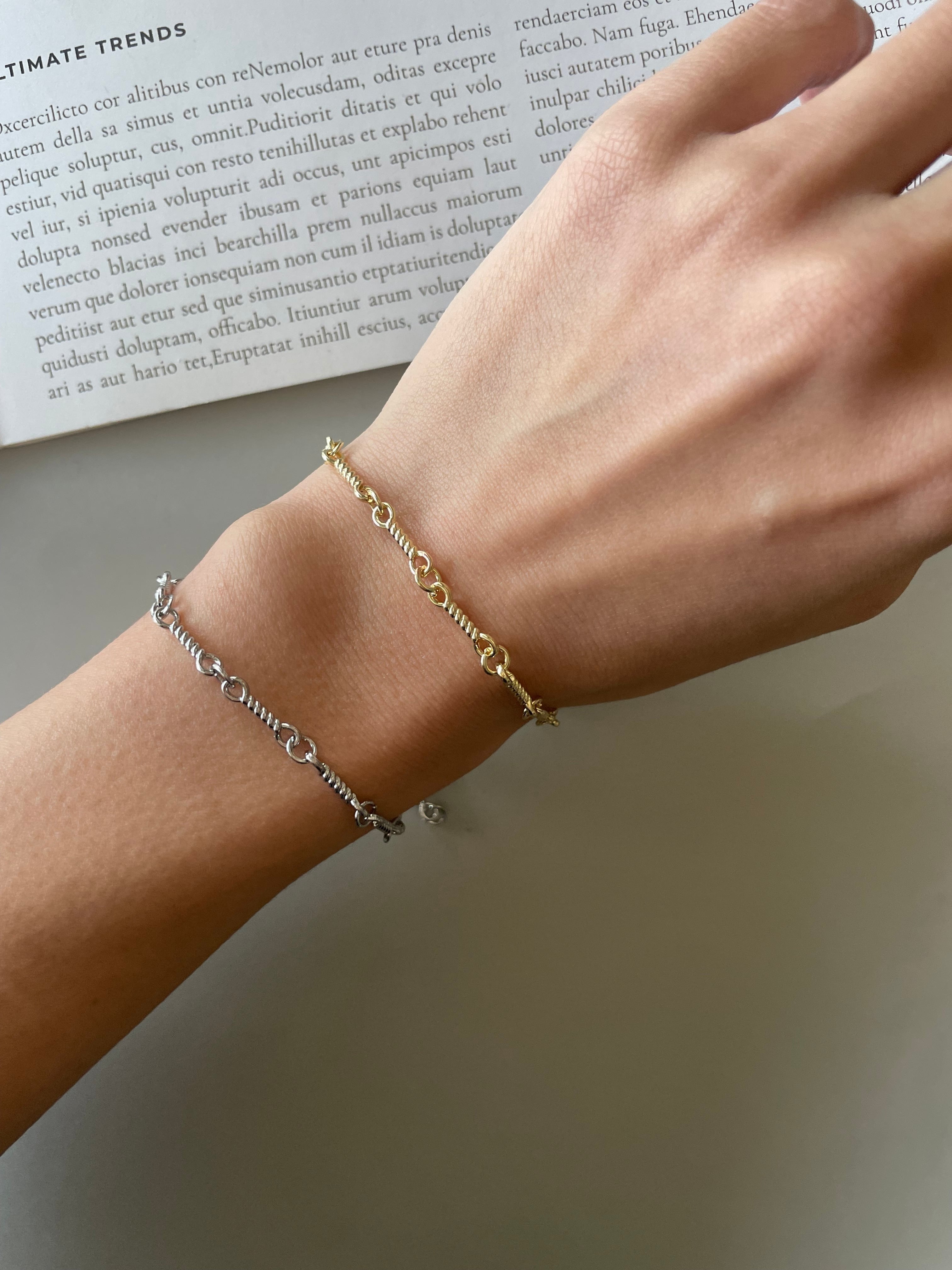 twisted link bracelet