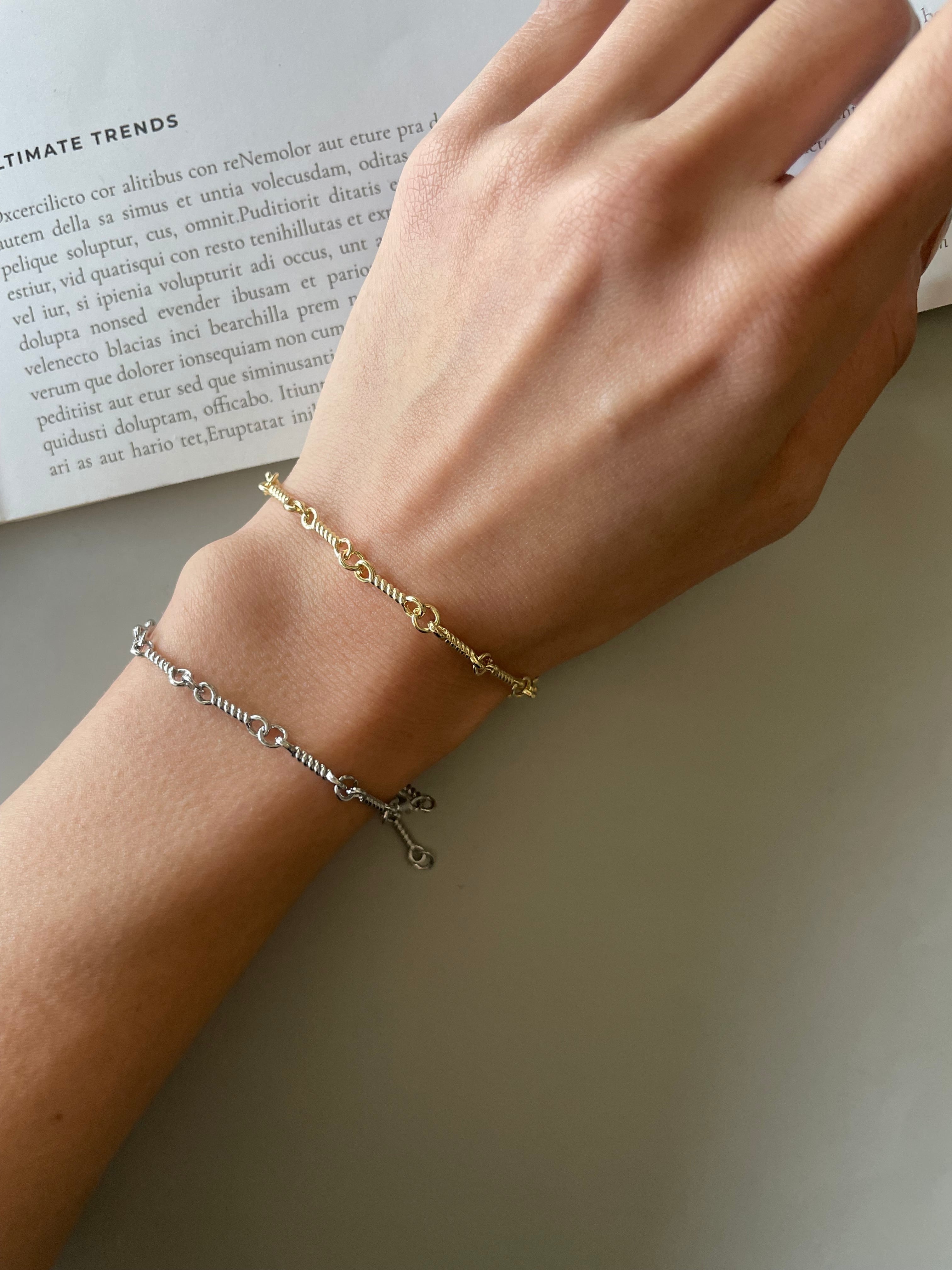 twisted link bracelet