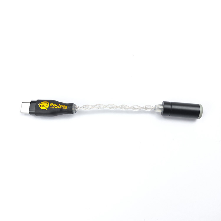 Reddle Audio – DORA發燒手機解碼耳擴短線 Type-C, Lightning > 3.5, 2.5, 4.4 | -196°C 冷凍銀鍍金銅鍍銀混編4絞