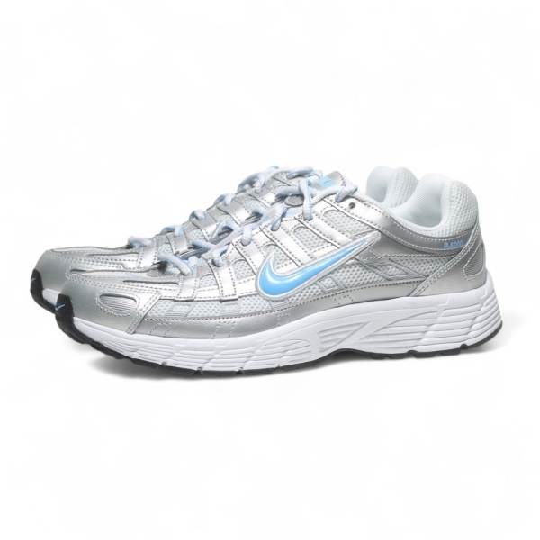 NIKE 慢跑鞋 P-6000 GS 銀藍 復古鞋 大童 女 HV5064-007