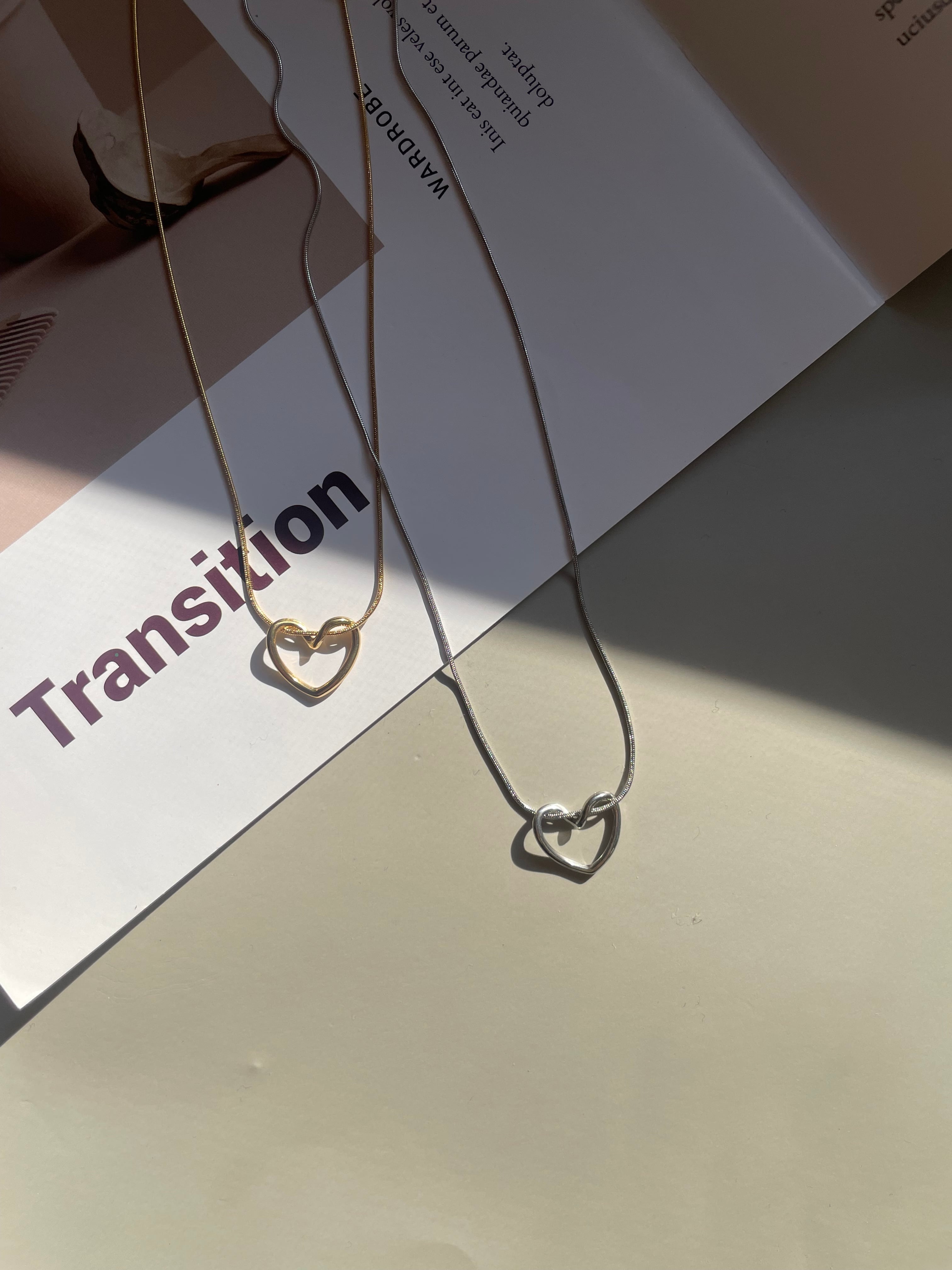 heart design necklace