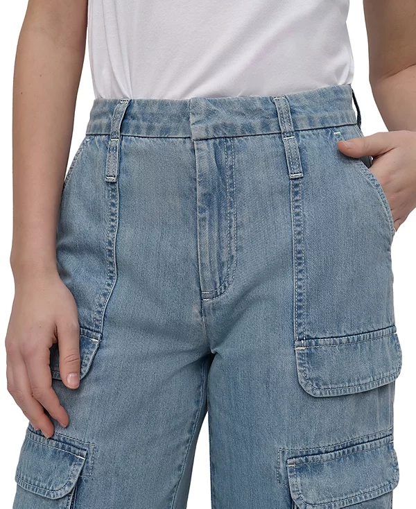 [S] DKNY ROOFTOP HIGH RISE FRONT CARGO RELAXED STRAIGHT, DJ4M4048-J0G [FINAL SALE] (SD1282)