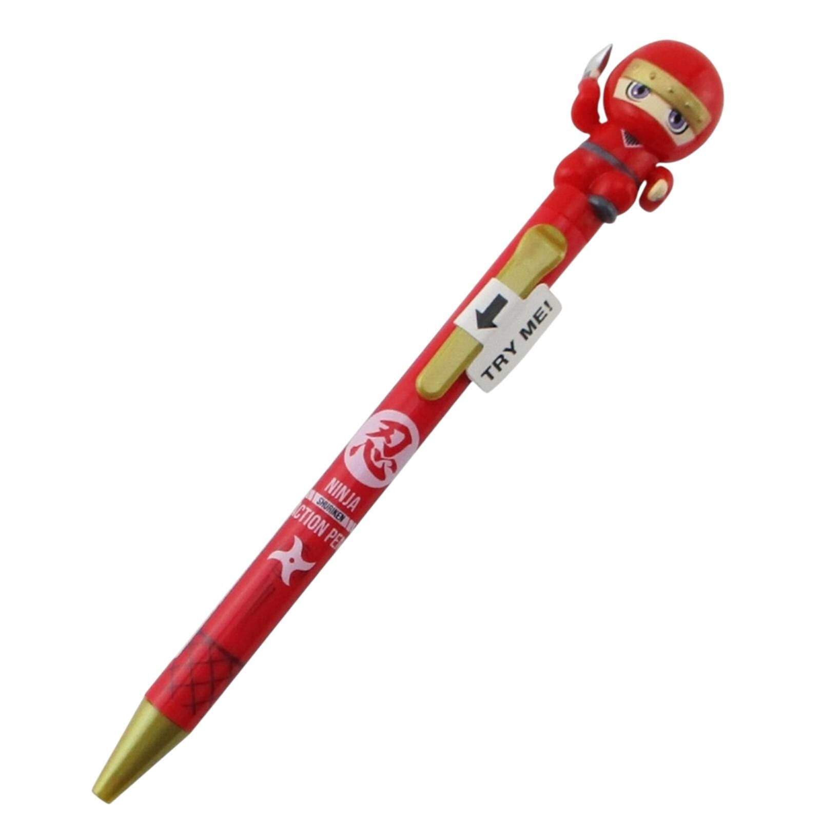 忍者造型筆 (紅)