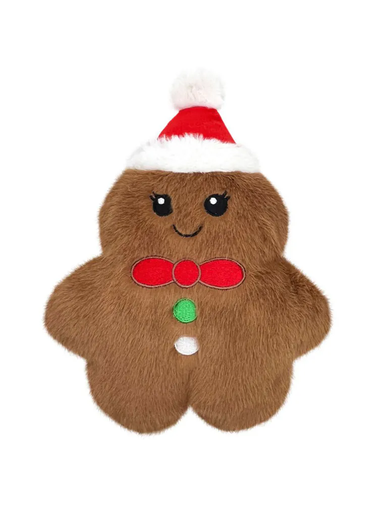 【寵物陪伴、抗憂鬱玩具】KONG 聖誕節玩具系列-蹭蹭薑餅人