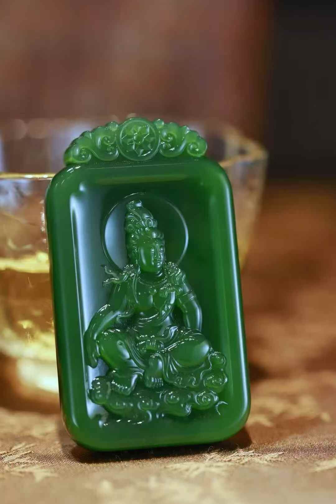 和田玉碧月禪心,天然和田玉軟玉