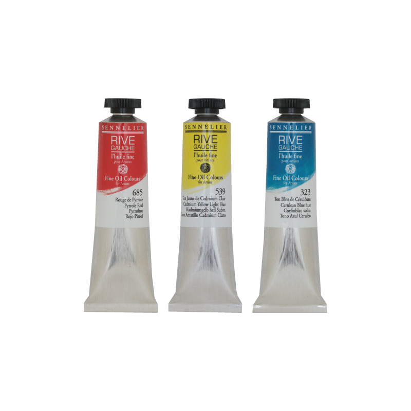 法國 SENNELIER 申內利爾 RIVE里夫專家級不透明油畫顏料 40ml 一般色/金屬色 共60色