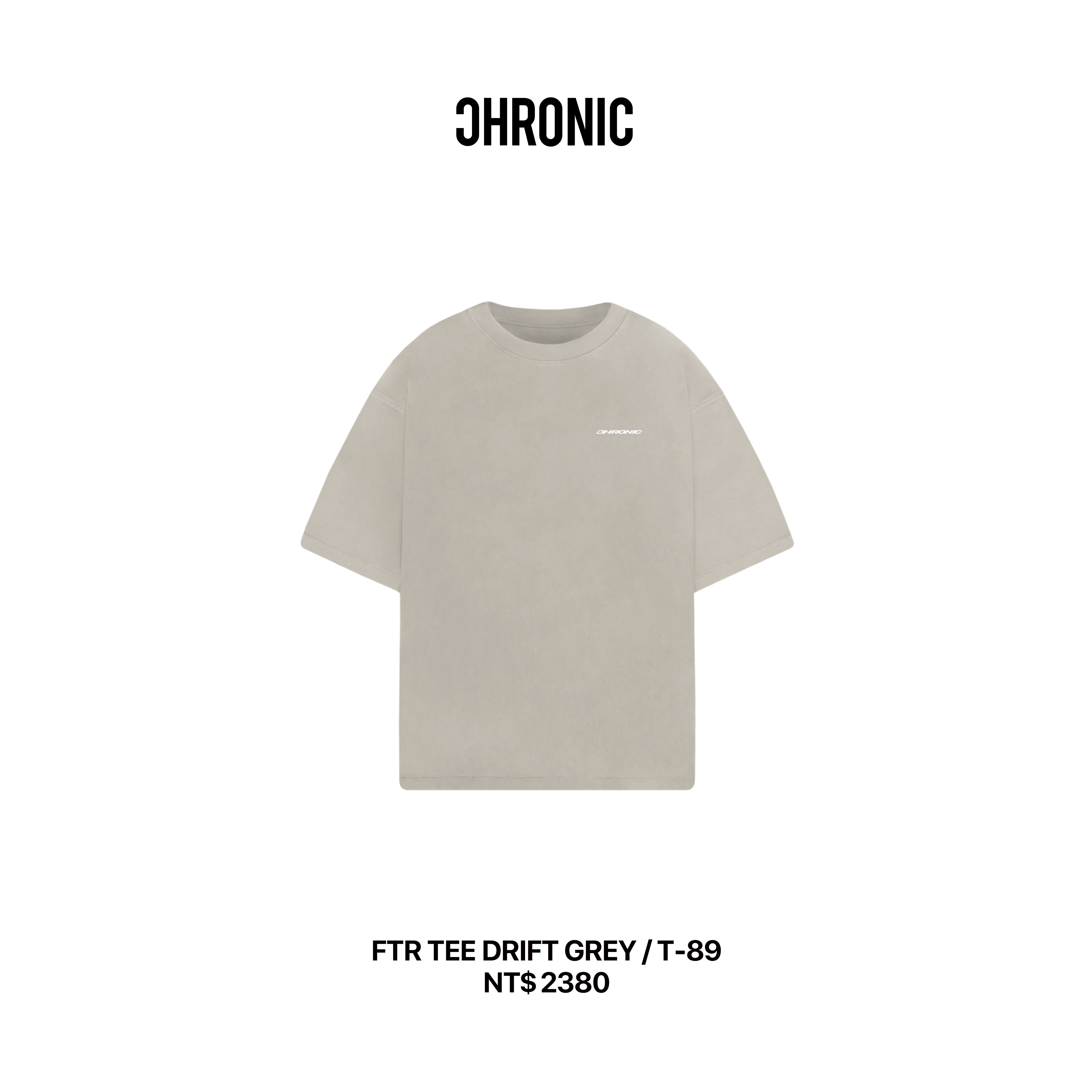 FTR TEE DRIFT GREY / T-89